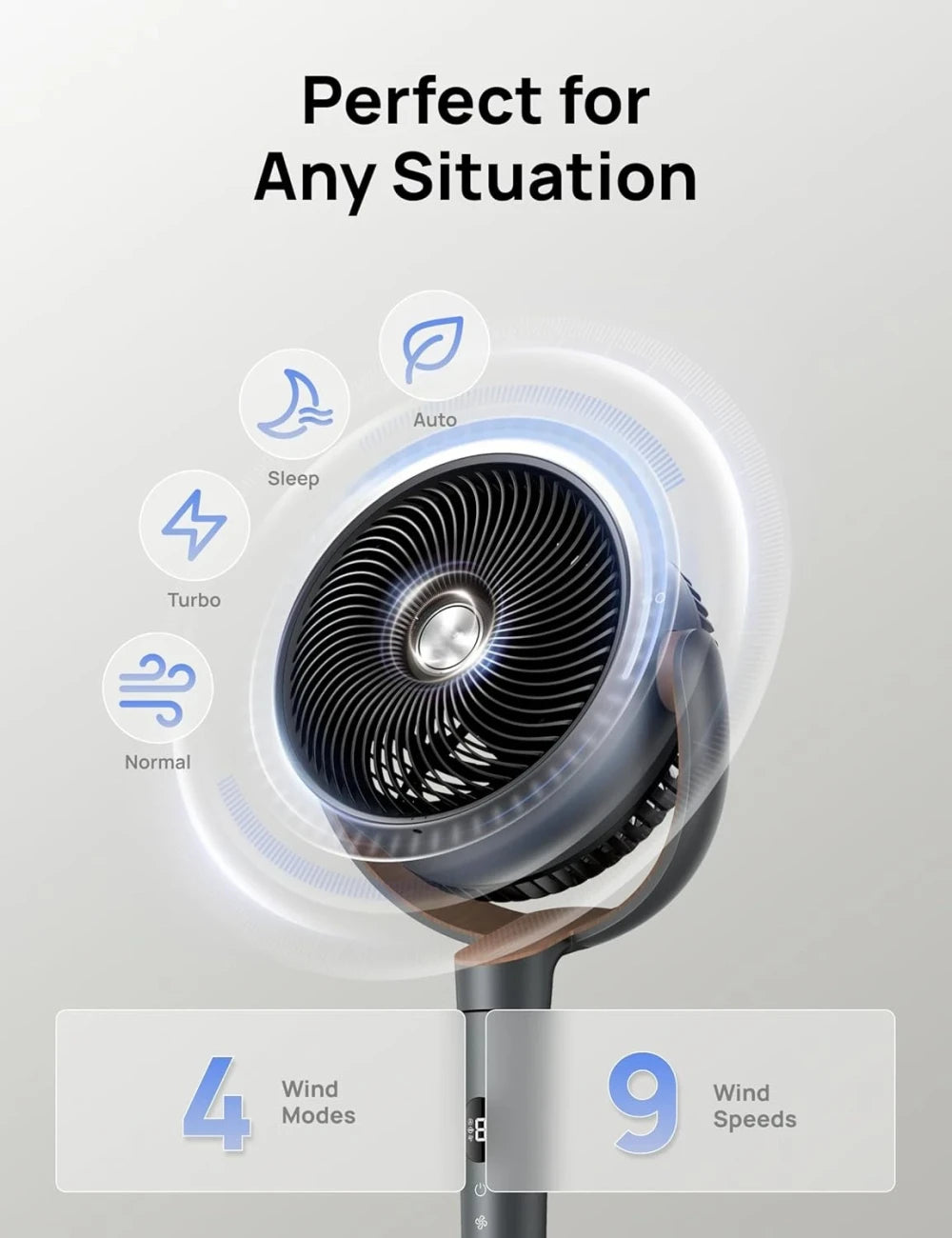 AirDrift Pro Oscillating Standing Fan